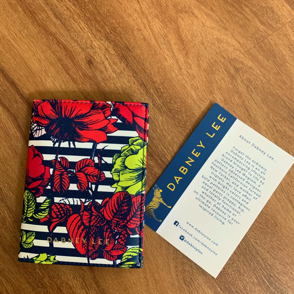 Dabney Lee Floral Stripe Wallet NWT
